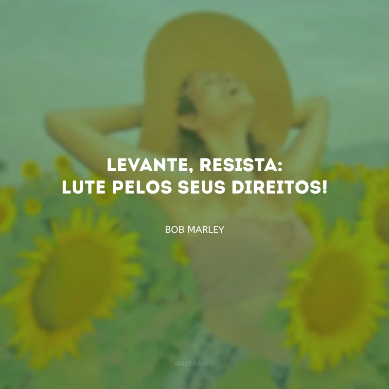 Levante, resista: lute pelos seus direitos!