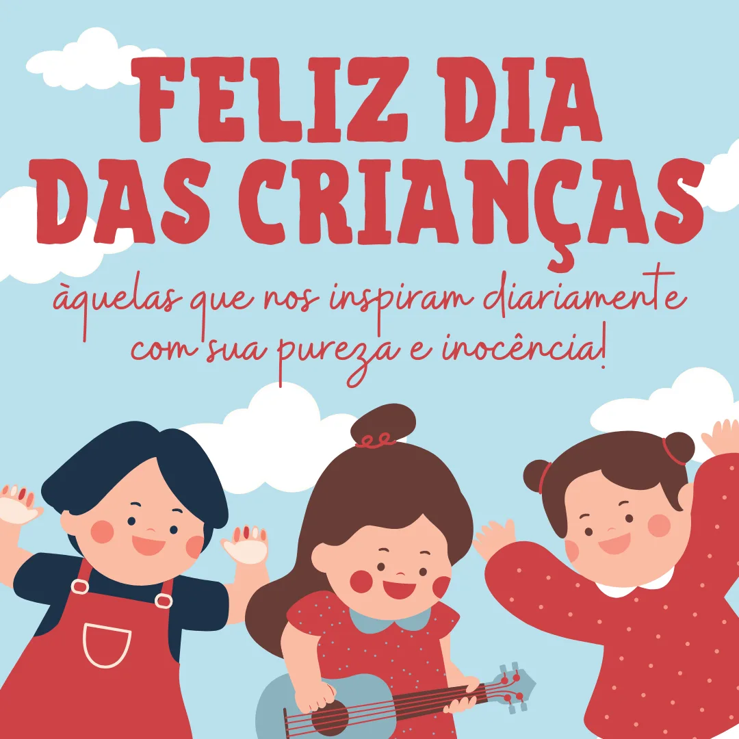 Feliz Dia das Crianças àquelas que nos inspiram diariamente com sua pureza e inocência!