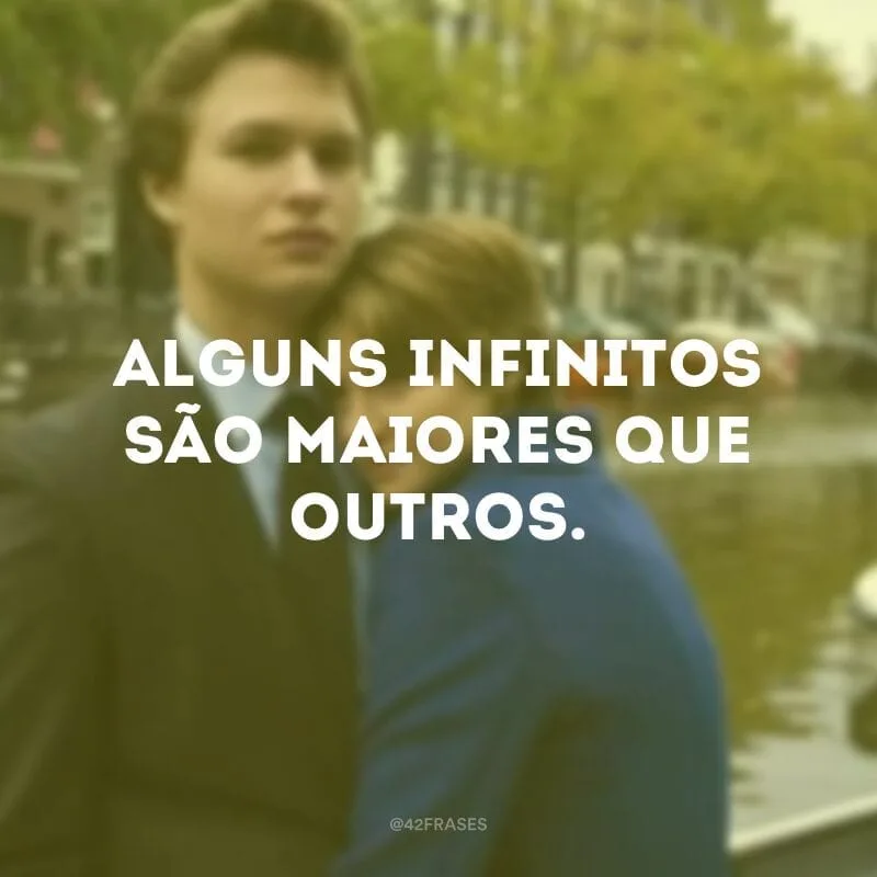 Alguns infinitos são maiores que outros.