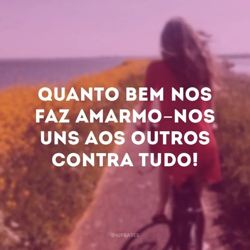 Peçamos ao Senhor que nos faça entender a lei do amor. Que bom é ter esta lei! Quanto bem nos faz amarmo-nos uns aos outros contra tudo!