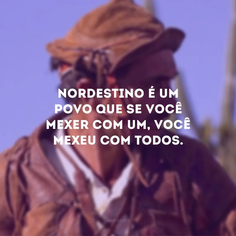 Nordestino é um povo que se você mexer com um, você mexeu com todos.