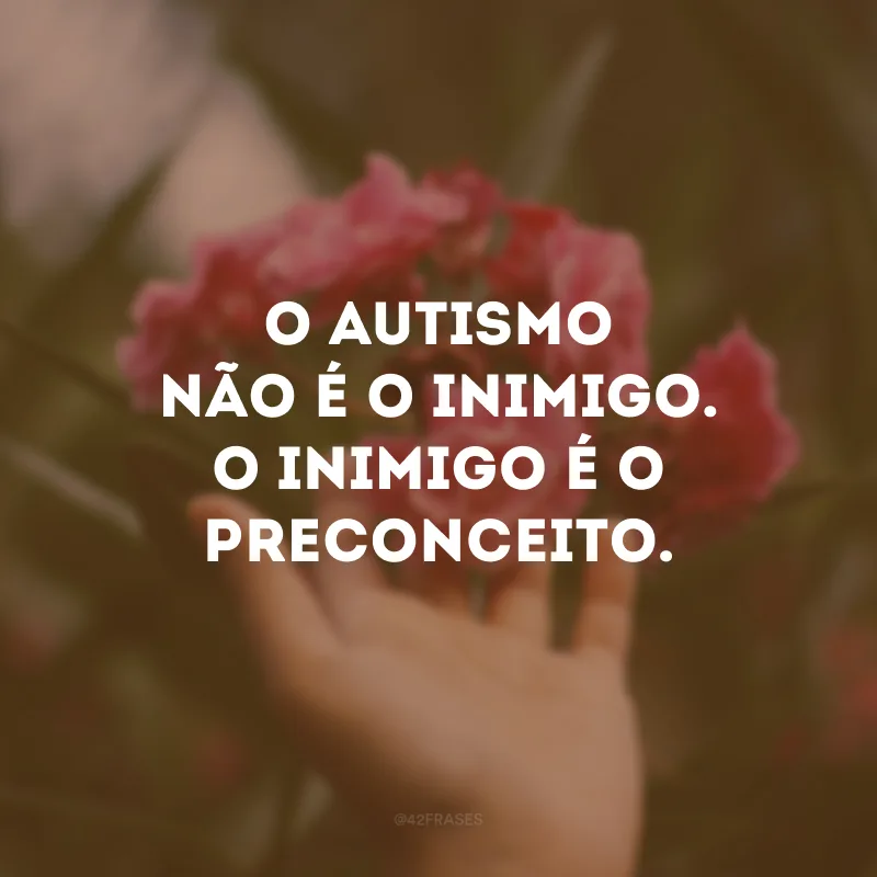 O autismo não é o inimigo. O inimigo é o preconceito.