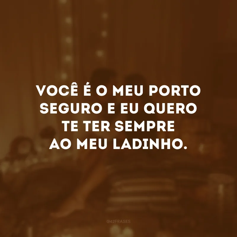 Você é o meu porto seguro e eu quero te ter sempre ao meu ladinho. #tbt 