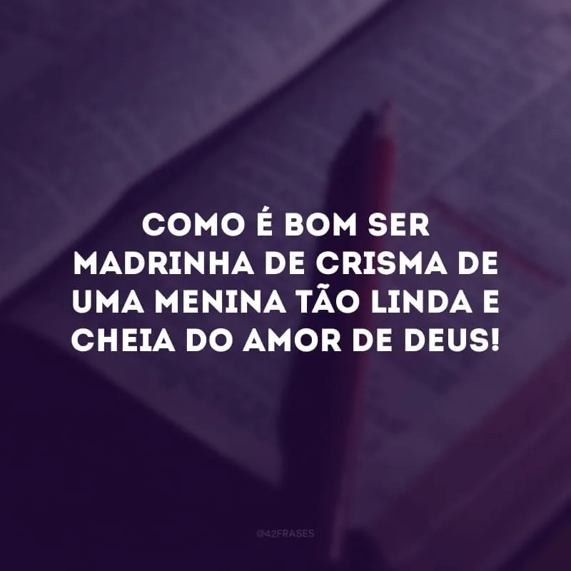 Como é bom ser madrinha de crisma de uma menina tão linda e cheia do amor de Deus! 