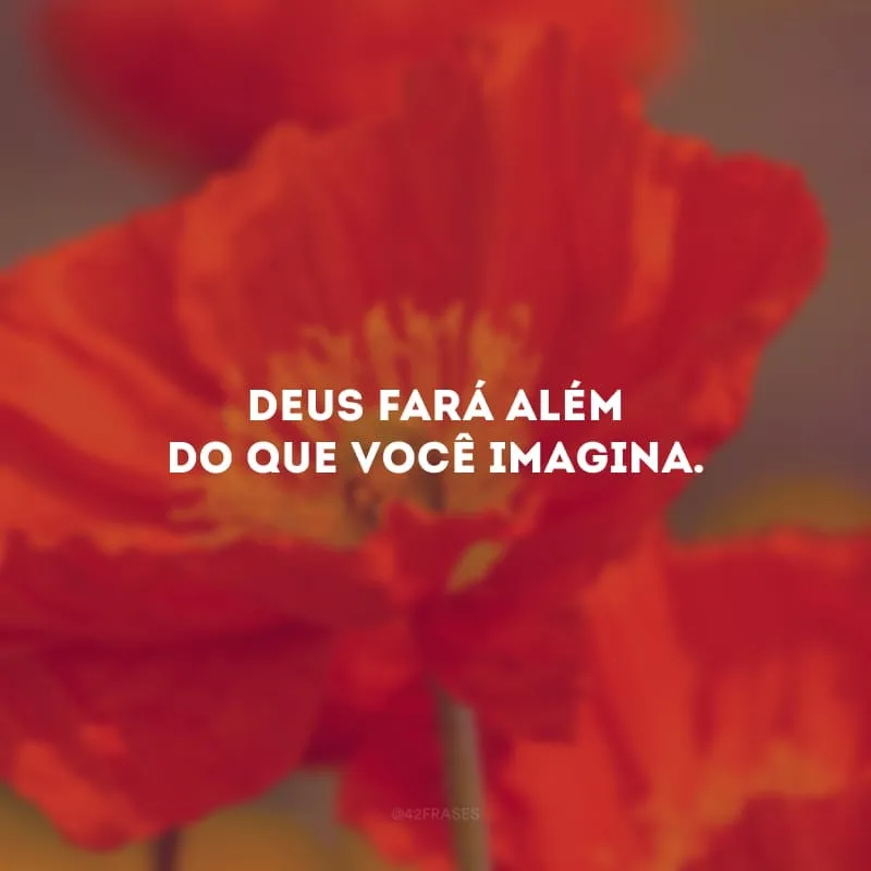 Deus está colocando as coisas no lugar. 