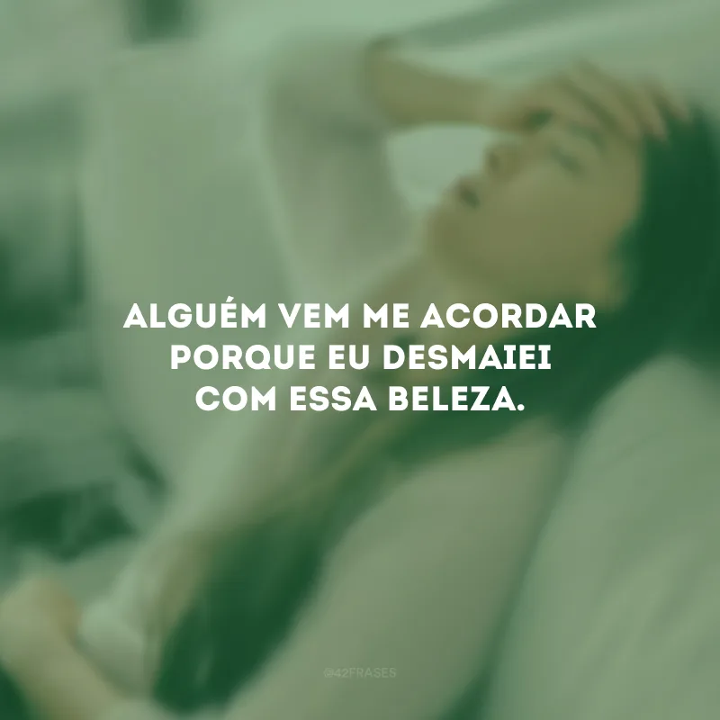 Alguém vem me acordar porque eu desmaiei com essa beleza.