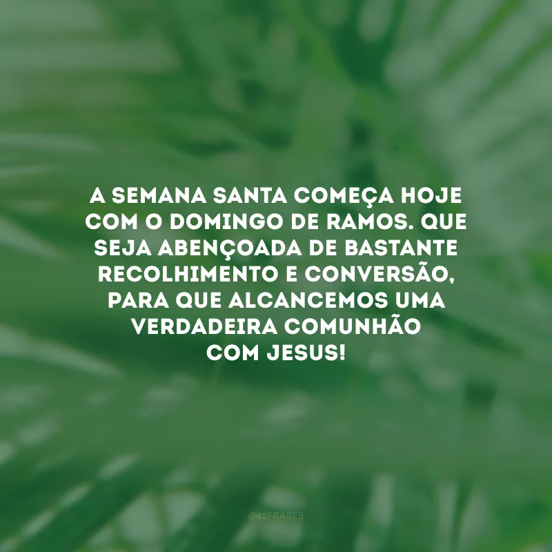30 frases de Domingo de Ramos que celebram o início da Semana Santa