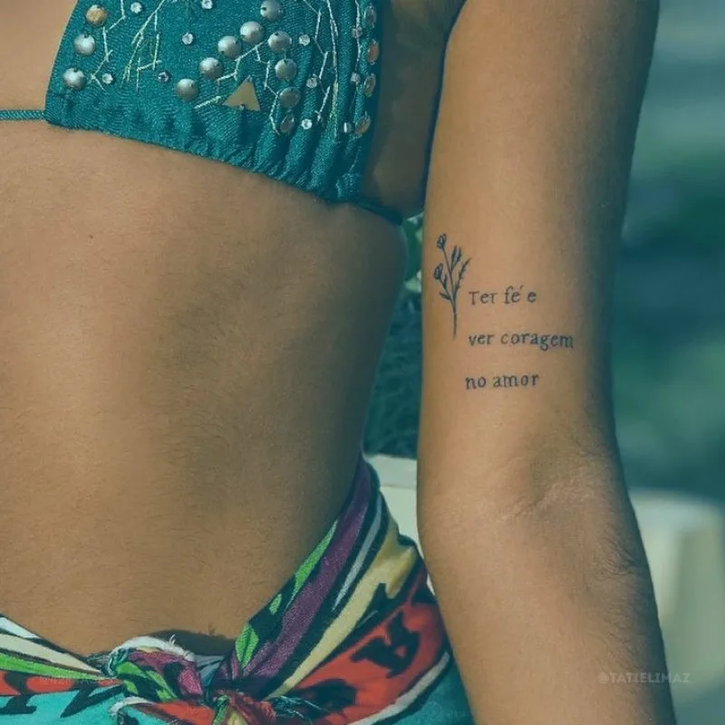 Ter fé e ver coragem no amor.