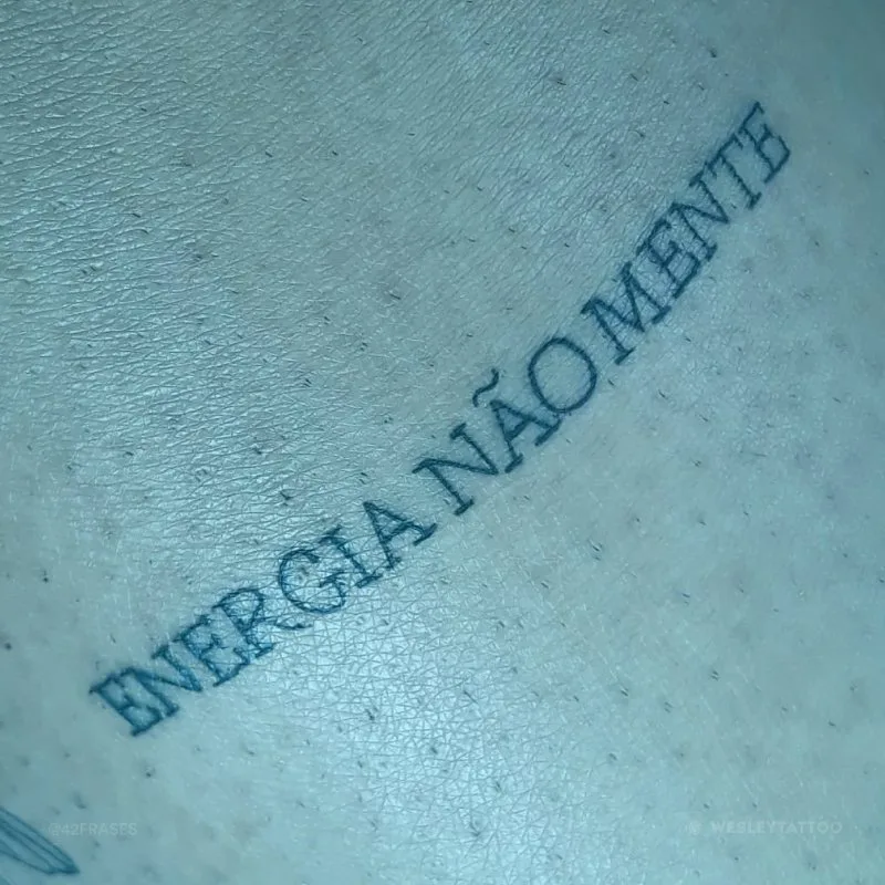 Energia não mente.