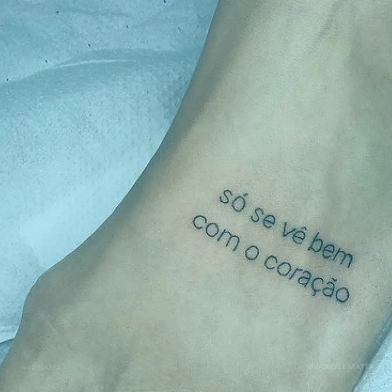 Só se vê bem com o coração.