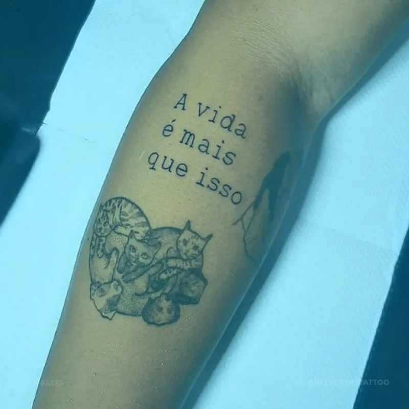 A vida é mais que isso.