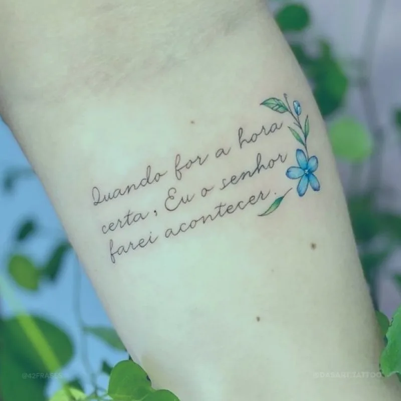 Quando for a hora certa, Eu o Senhor farei acontecer.