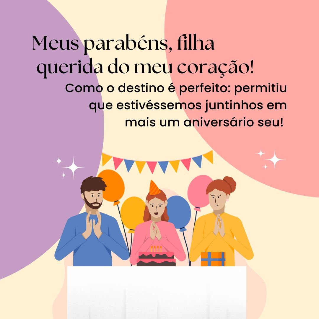 Como o destino é perfeito: permitiu que estivéssemos juntinhos em mais um aniversário seu! Meus parabéns, filha querida do meu coração.