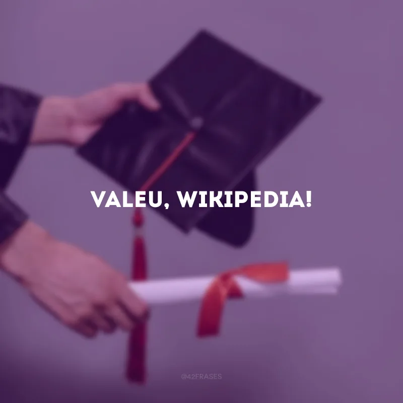 Valeu, Wikipedia!