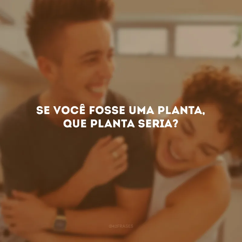 Se você fosse uma planta, que planta seria?