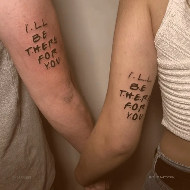 I\'ll be there for you. (Eu estarei lá para você)