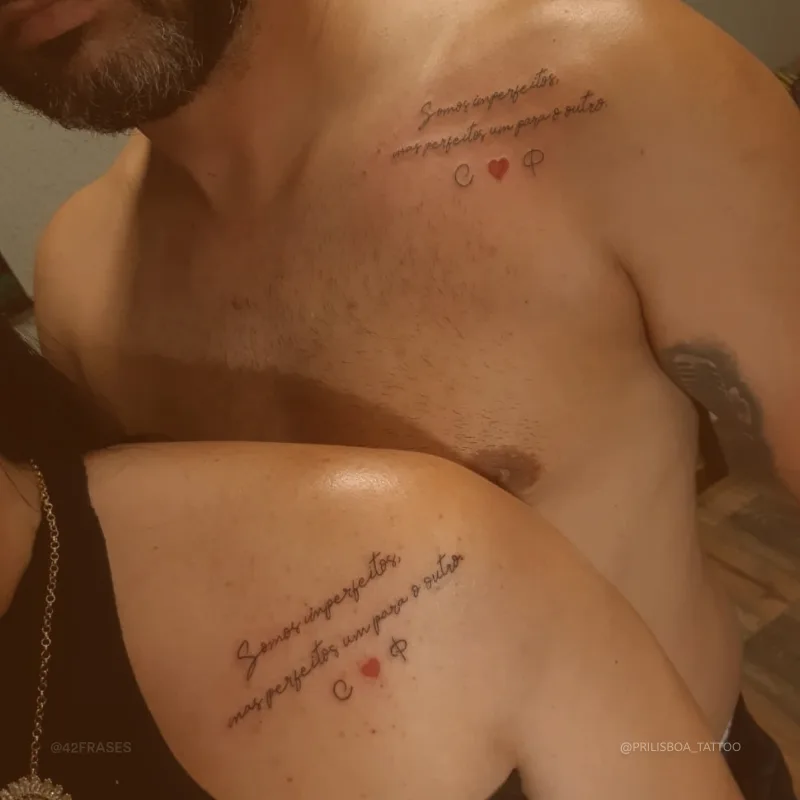 Somos imperfeitos, mas perfeitos um para o outro! 
