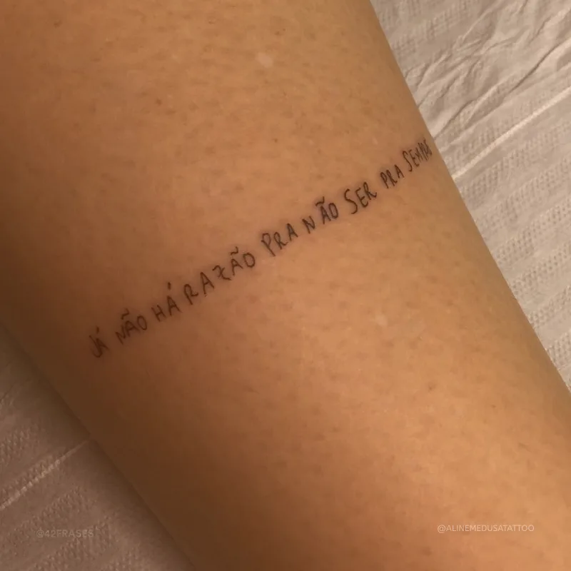 Já não há razão para não ser pra sempre. 