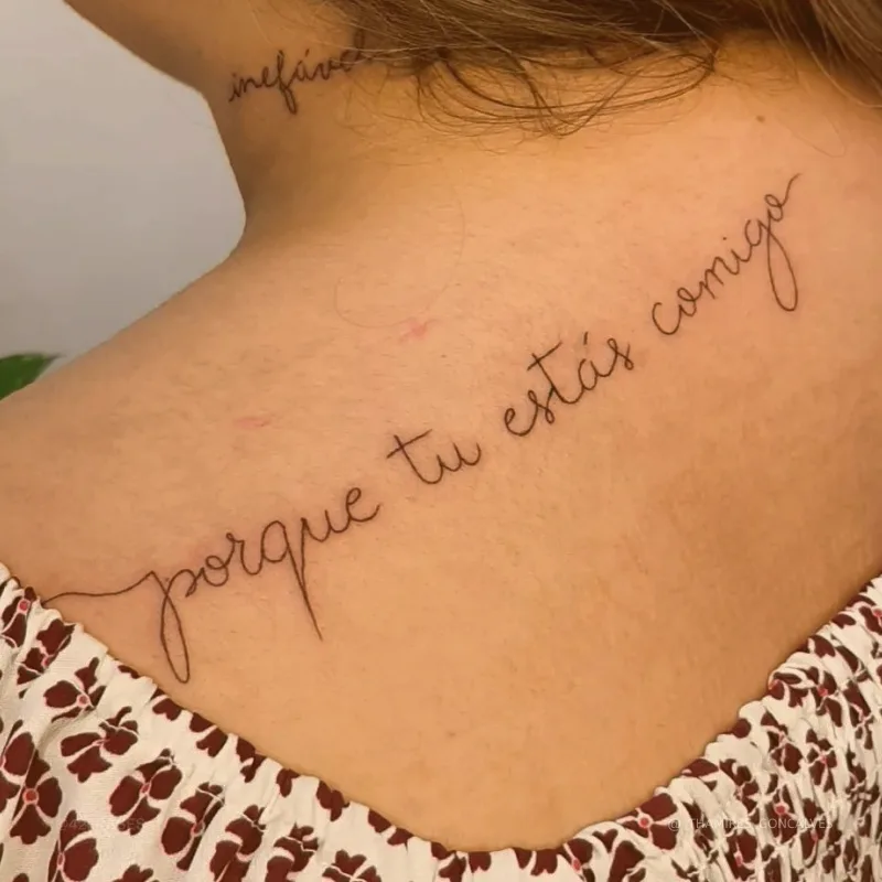 Porque tu estás comigo. 