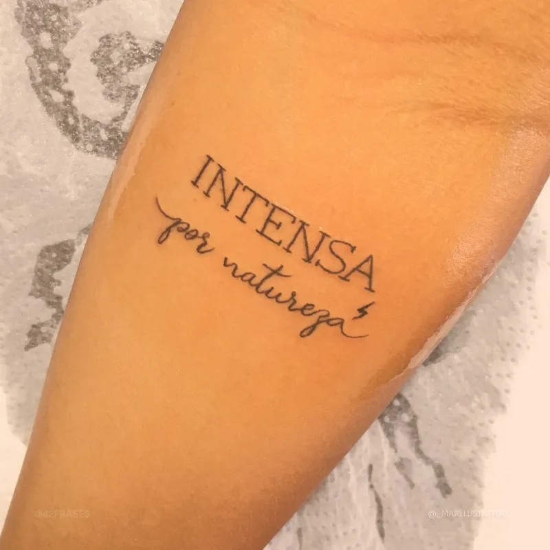 Intensa por natureza! 
