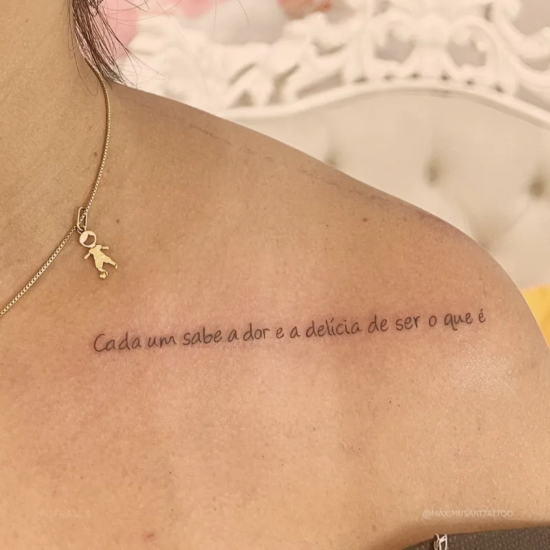 Cada um sabe a dor e a delicia de ser o que é.