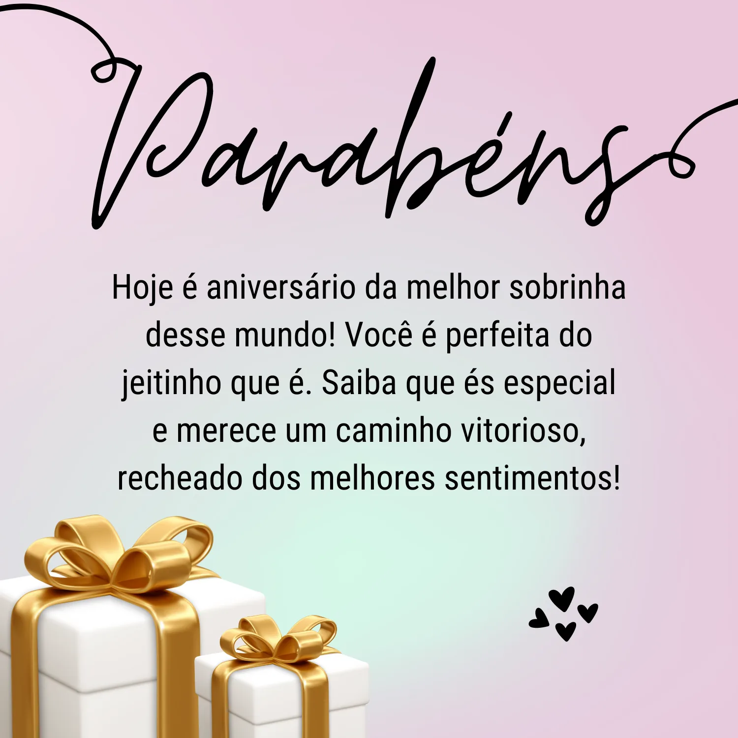 Hoje é aniversário da melhor sobrinha desse mundo! Parabéns, meu amor, você é perfeita do jeitinho que é. Saiba que és especial e merece um caminho vitorioso, recheado dos melhores sentimentos!