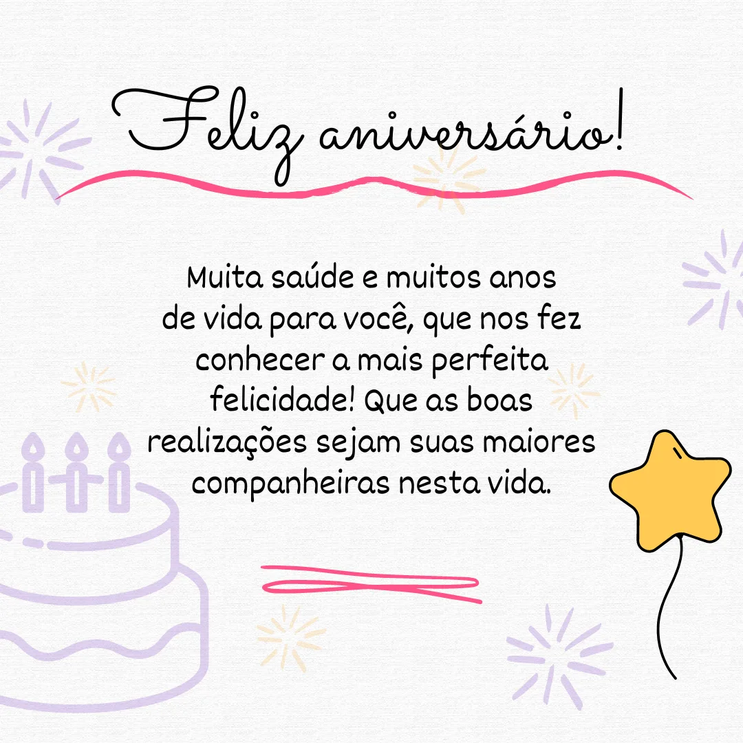 Feliz aniversário, querida sobrinha! Muita saúde e muitos anos de vida para você, que nos fez conhecer a mais perfeita felicidade! Que as boas realizações sejam suas maiores companheiras nesta vida.