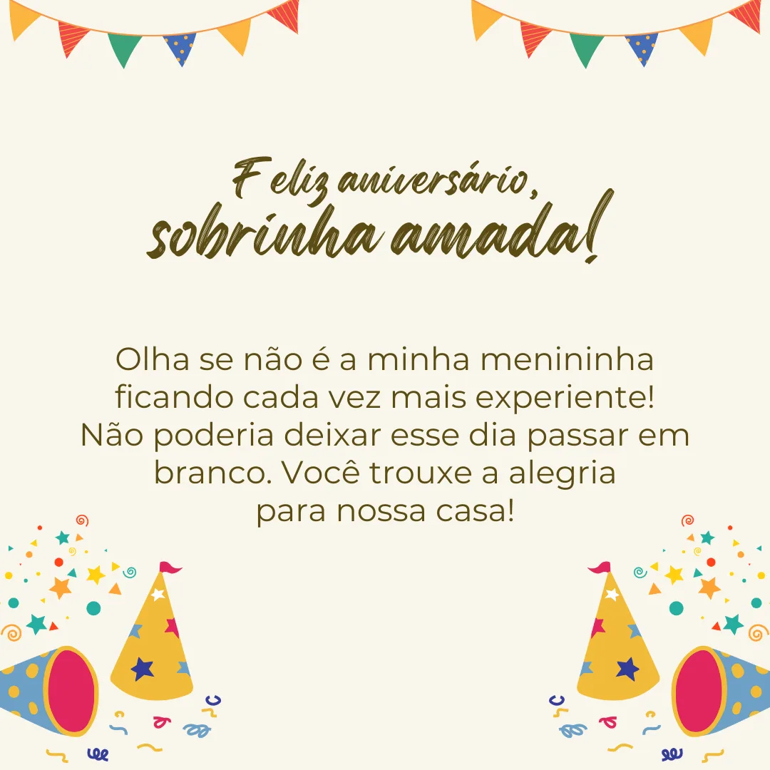 Olha se não é a minha menininha ficando cada vez mais experiente! Não poderia deixar esse dia passar em branco. Você trouxe a alegria para nossa casa! Feliz aniversário, sobrinha amada!