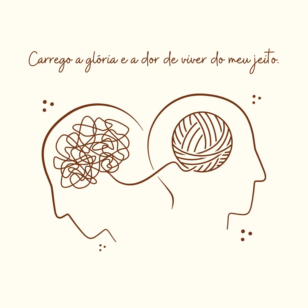 Carrego a glória e a dor de viver do meu jeito.