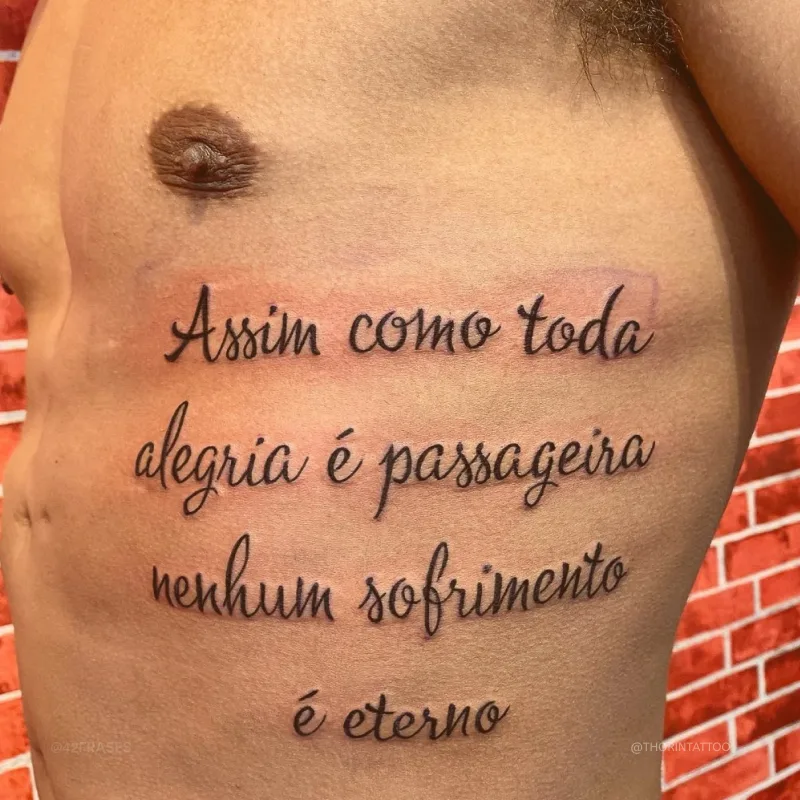 Assim como toda alegria é passageira, nenhum sofrimento é eterno. 