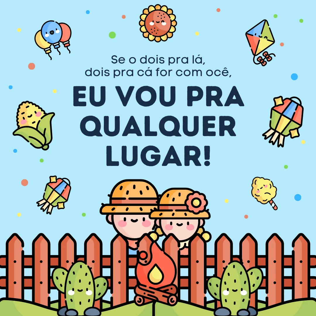 Se o dois pra lá, dois pra cá for com ocê, eu vou pra qualquer lugar!