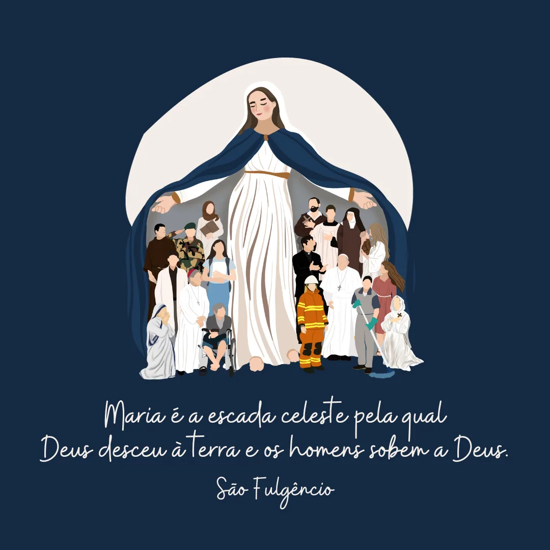 Maria é a escada celeste pela qual Deus desceu à terra e os homens sobem à Deus.
