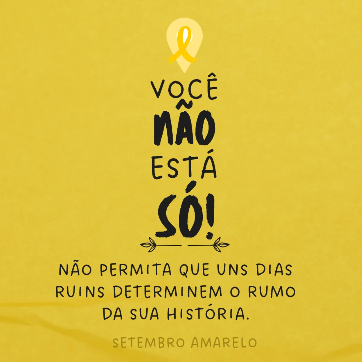 Não permita que uns dias ruins determinem o rumo da sua história. Tudo nessa vida tem um propósito. O seu está cada dia mais próximo de se revelar. Continue!