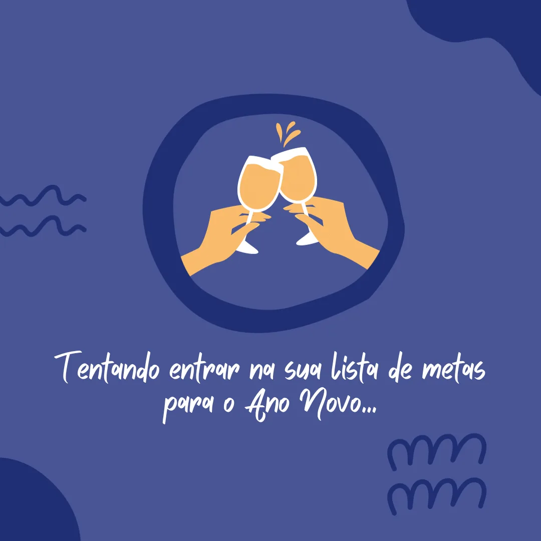 Tentando entrar na sua lista de metas para o Ano Novo...